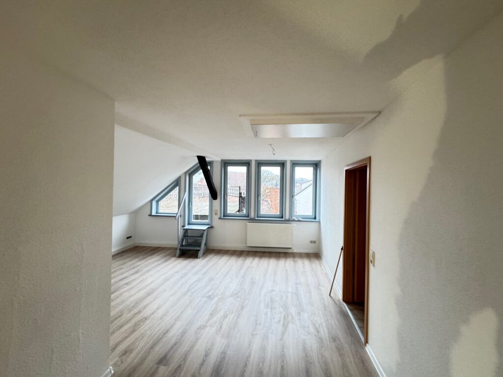 Fachwerkwohnung in Themar Ansicht im Obergeschoss zum Zugang der Dachterrasse